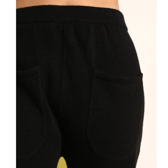 LF Markey 'Yuri' Linen Knit Jogger Blk S / 4 Lounge Fall *very Anthropologie COS - Picture 3 of 13